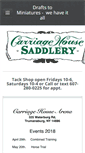 Mobile Screenshot of carriagehousesaddlery.com